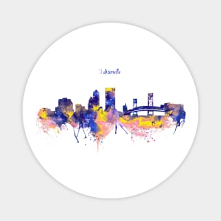 Jacksonville Skyline Silhouette Magnet